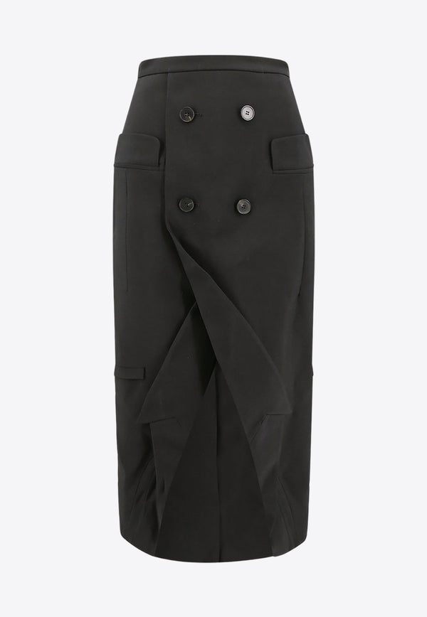 Upside-Down Slashed Skirt