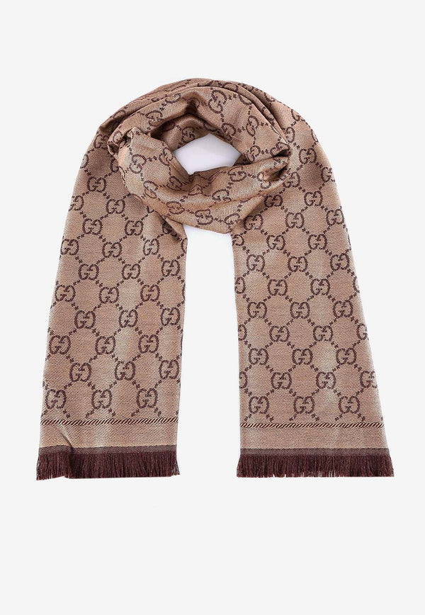 GG Jacquard Wool Scarf