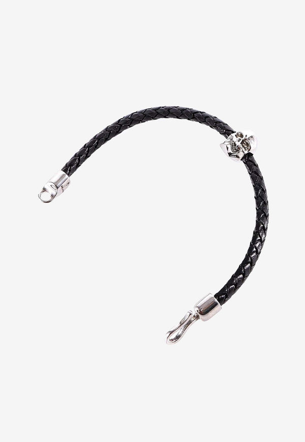 Skull Charm Braided Bracelet