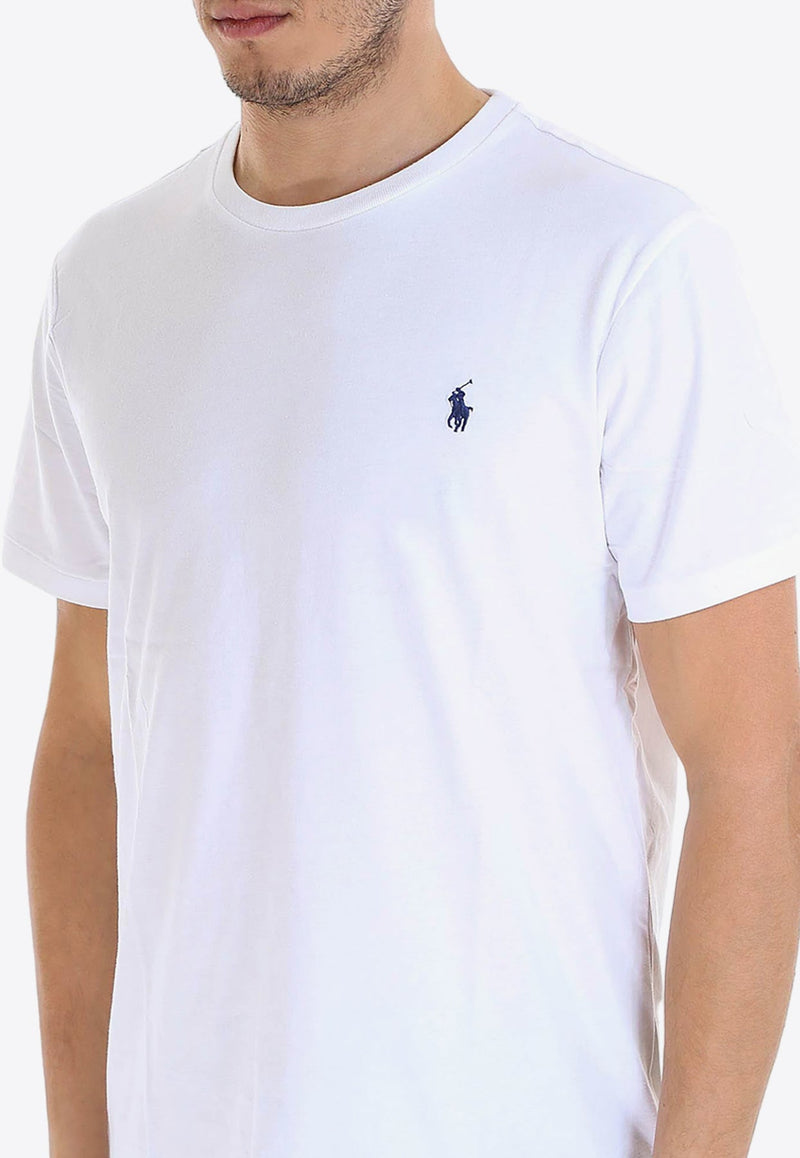 Logo Embroidered Basic T-shirt