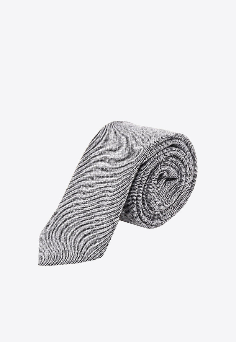 Pointed-Tip Wool Tie