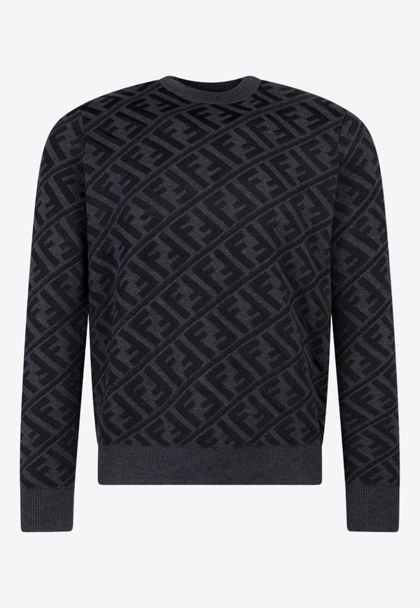 FF Jacquard Wool-Blend Sweater