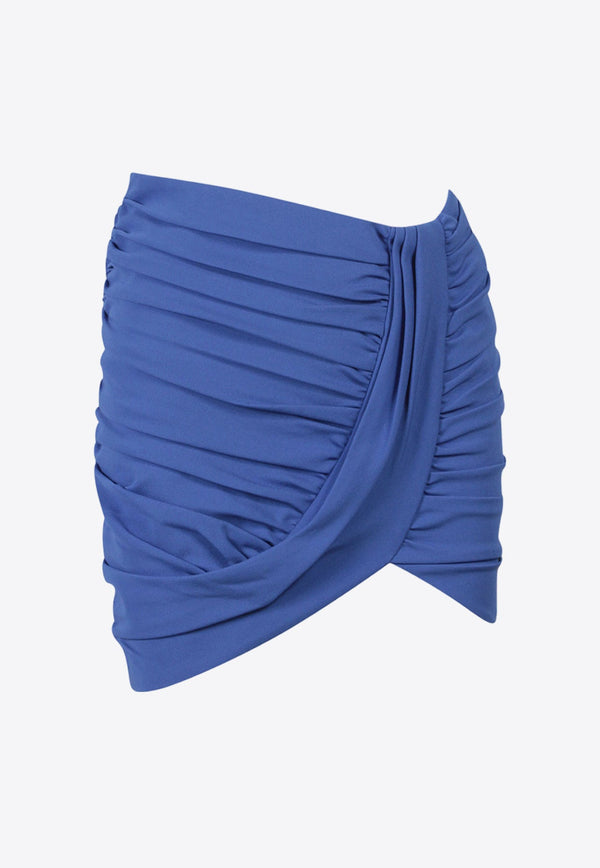 Mid-Rise Ruched Mini Skirt