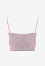 Bustier Ribbed Cropped Top