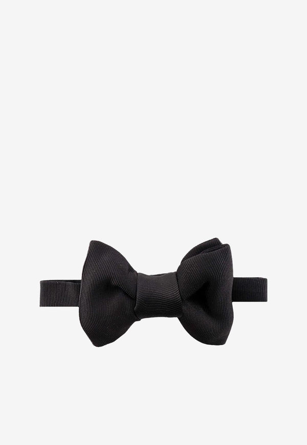 Silk Bow Tie with Logo Strap