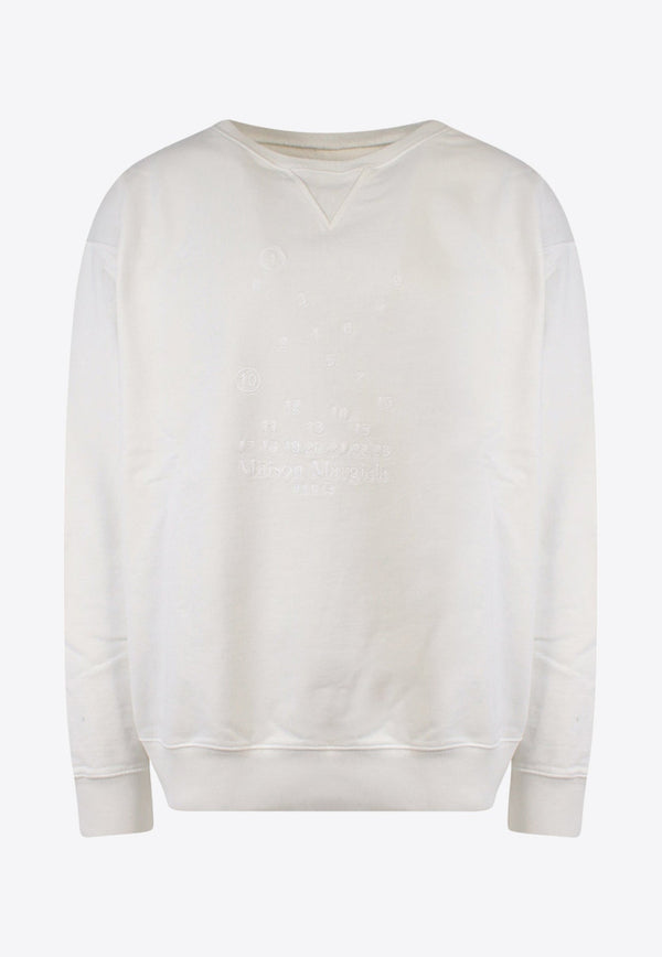 Numeric Logo Embroidered Sweatshirt