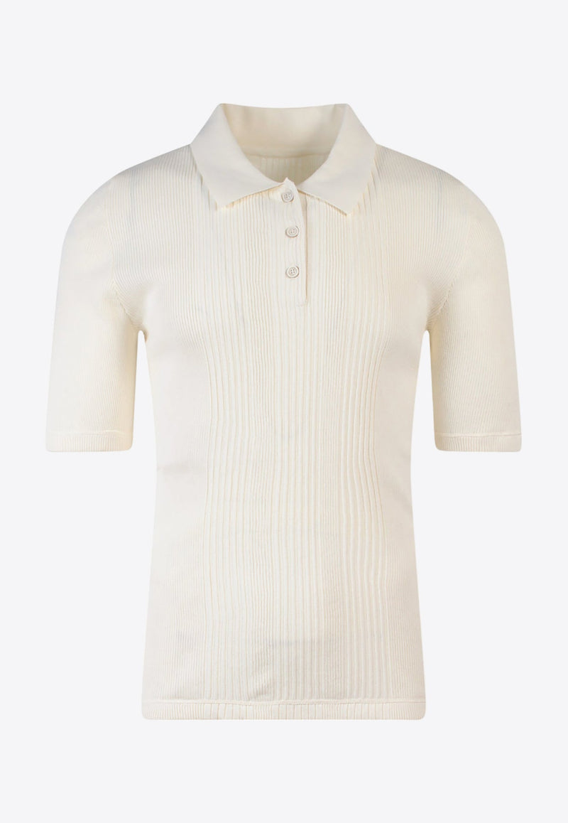 Short-Sleeved Knitted Polo T-shirt