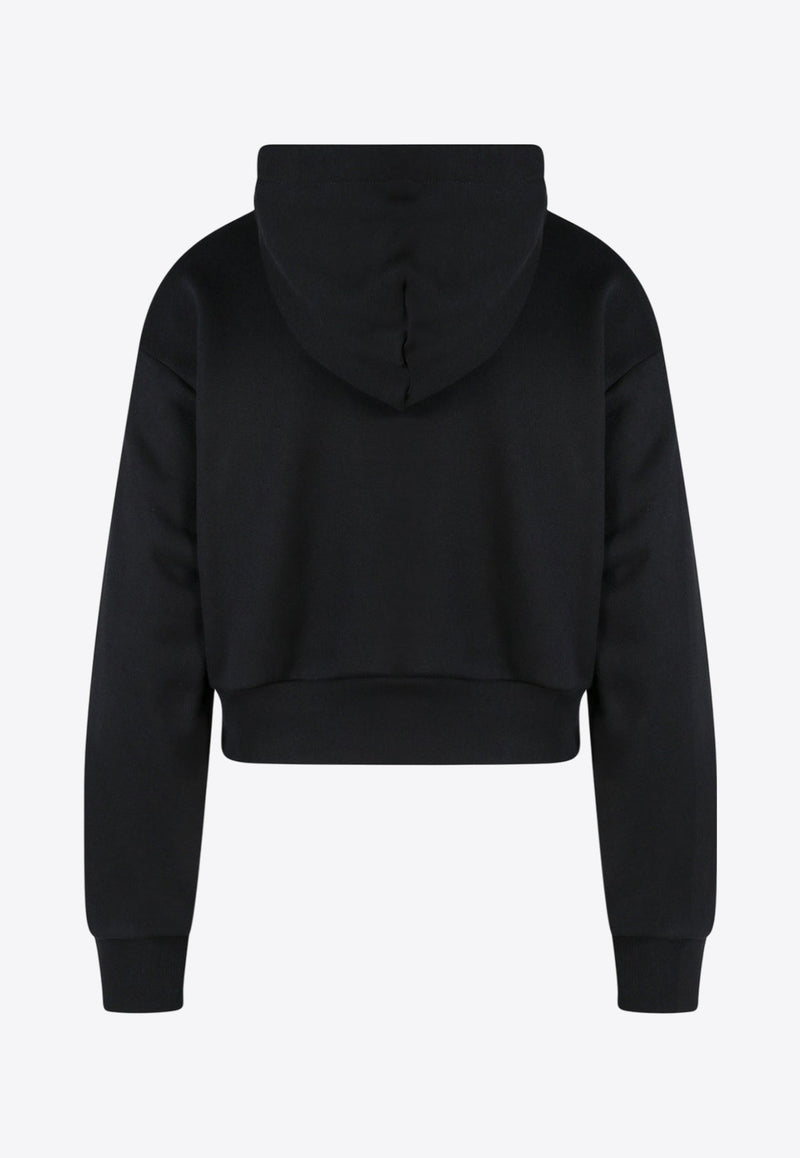 Logo Cropped Hooded Sweatshirt