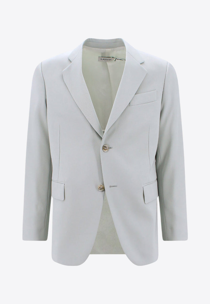 Single-Breasted Wool Blazer