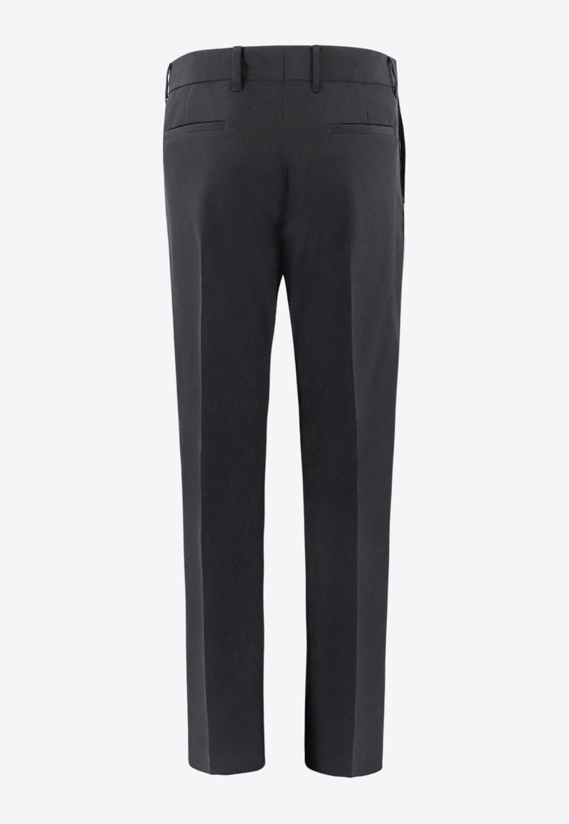 Wool Pleated Tailored Pants