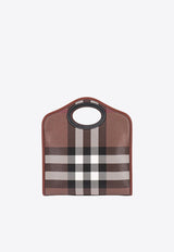 Pocket Checked Tote Bag