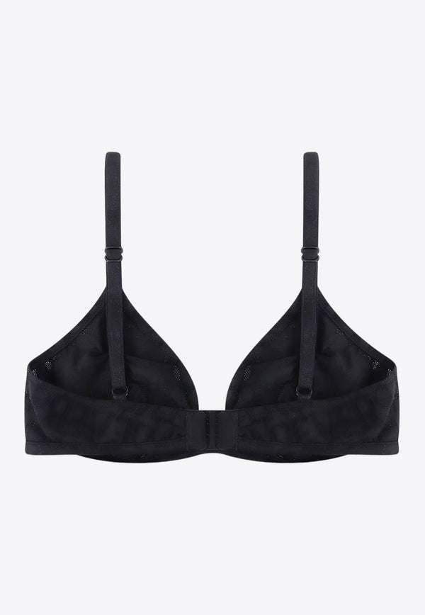 Logo Jacquard Triangle Bra