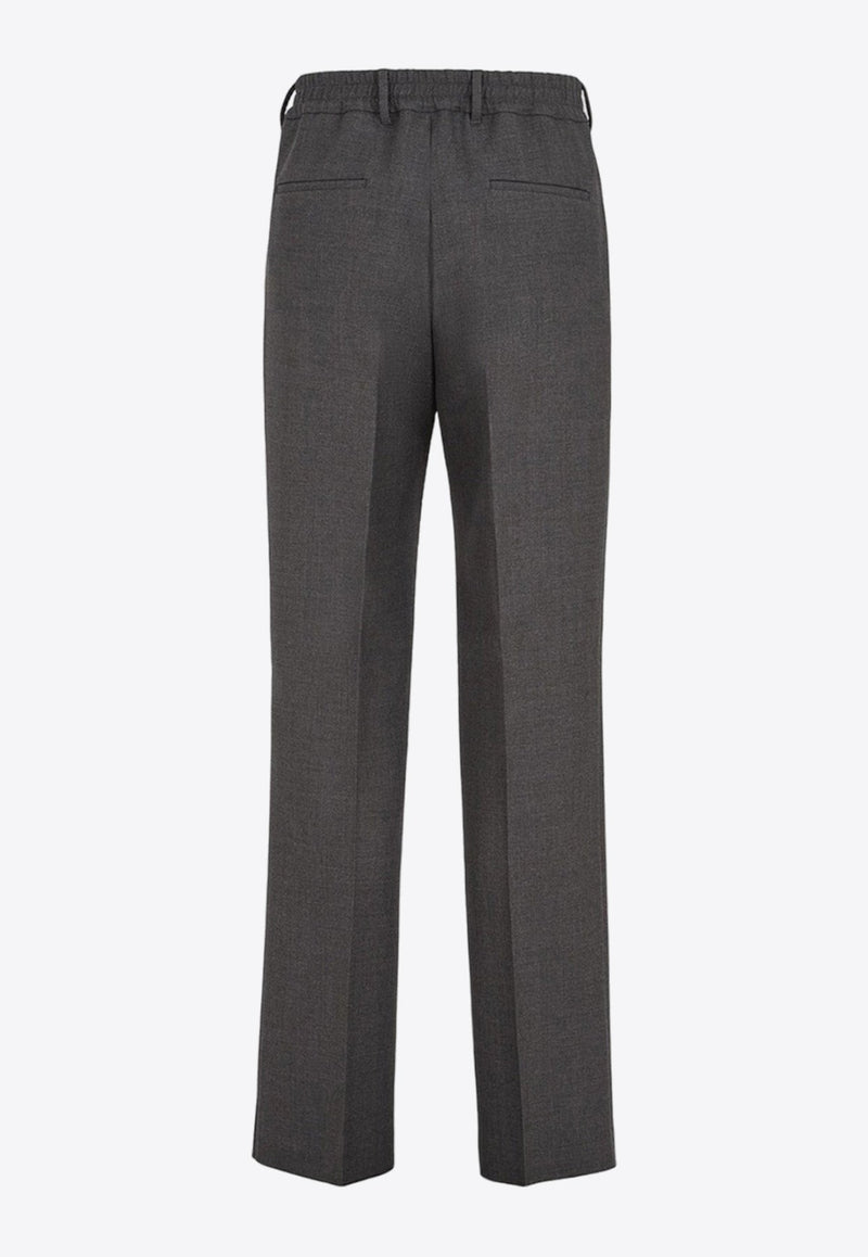 Tailored Pleated Wool Pants