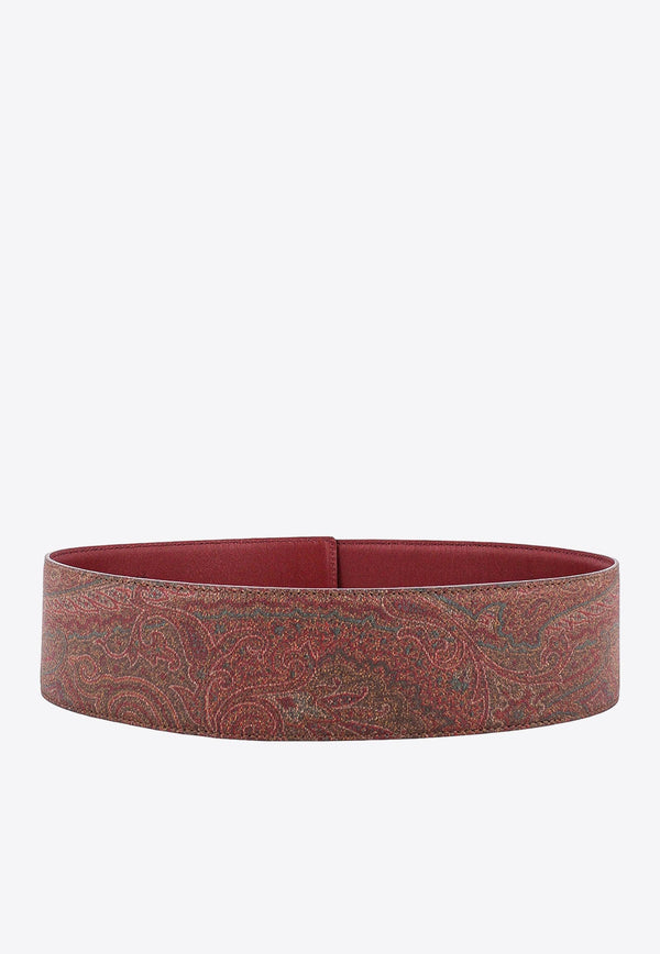 Paisley Pattern Wide Belt