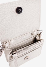 Four Stitch Grained Leather Chain Wallet