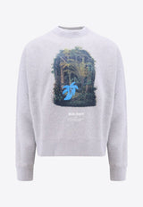 Graphic Print Crewneck Sweatshirt