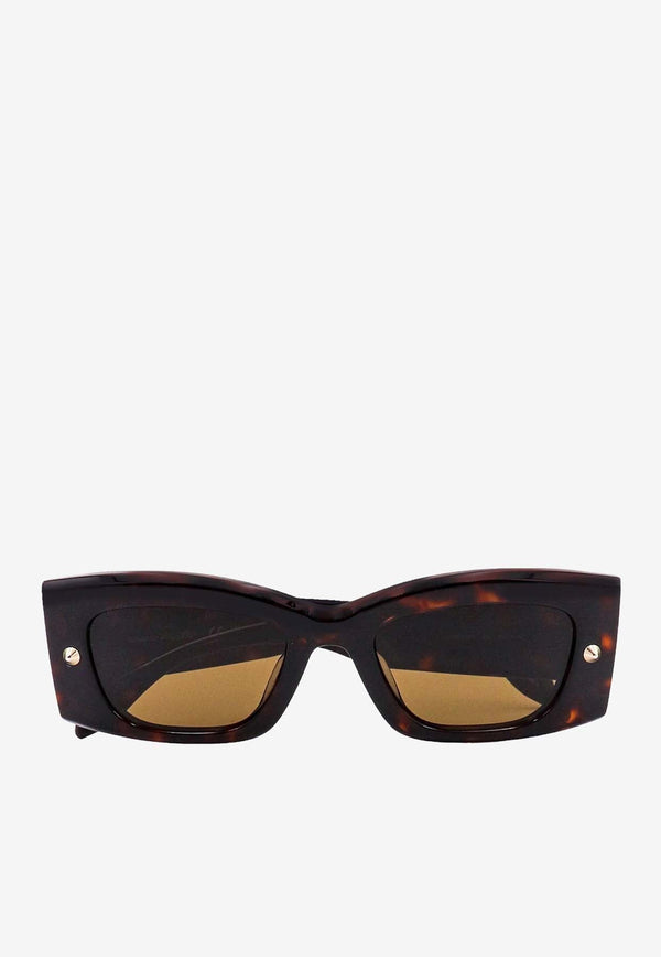 Spike Studs Rectangular Sunglasses