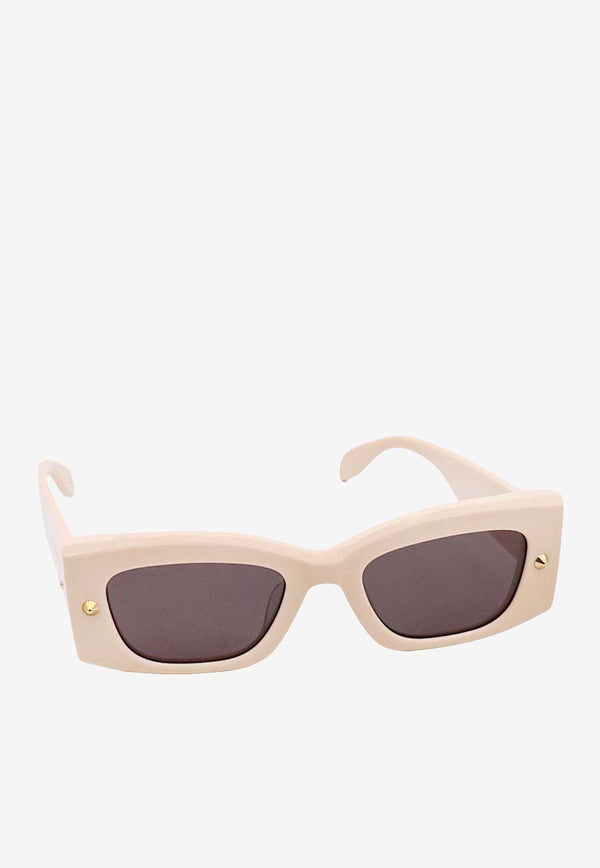 Spike Studs Rectangular Sunglasses