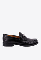 Gancini Leather Loafers