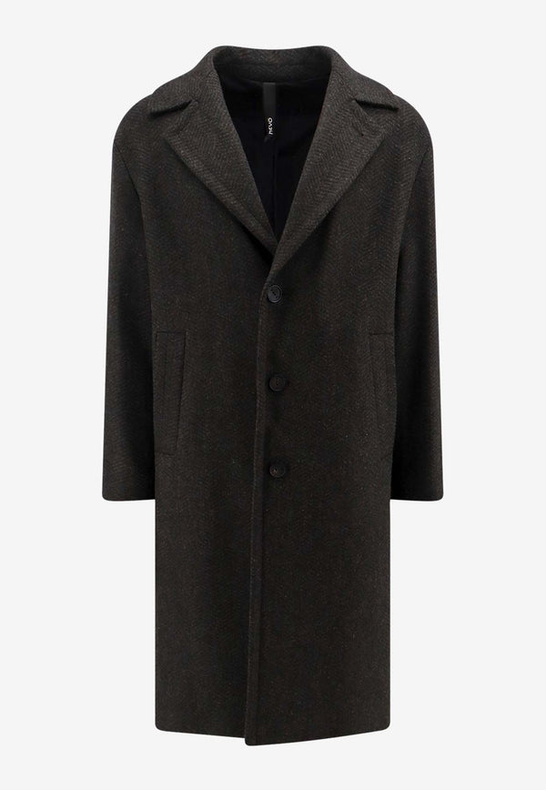 Ostuni Herringbone Wool Coat