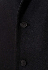 Single-Breasted Wool Coat