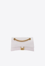 Small Crush Croc-Embossed Leather Shoulder Bag