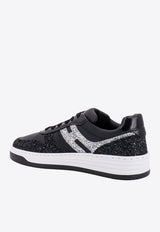 H630 Glittered Leather Sneakers