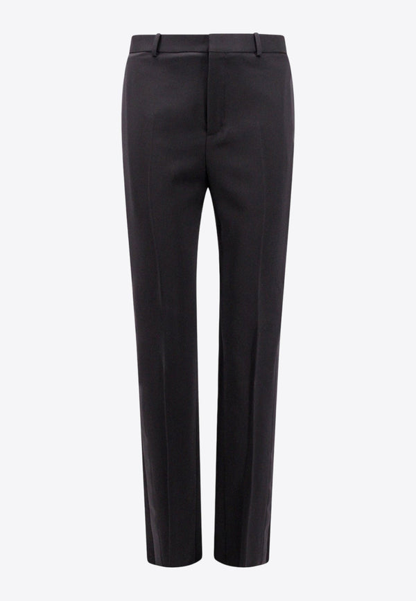 High-Waisted Wool Pants