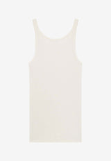 Cassandre Embroidered Ribbed Tank Top