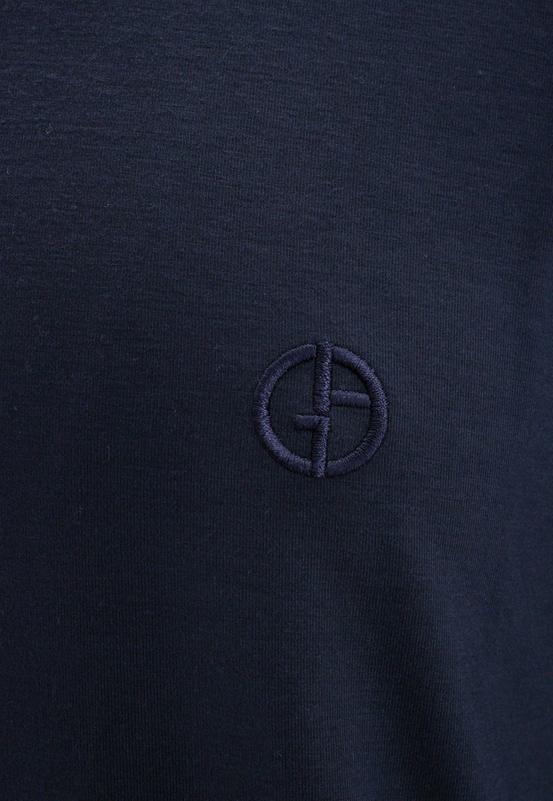 Logo Embroidered Basic T-shirt