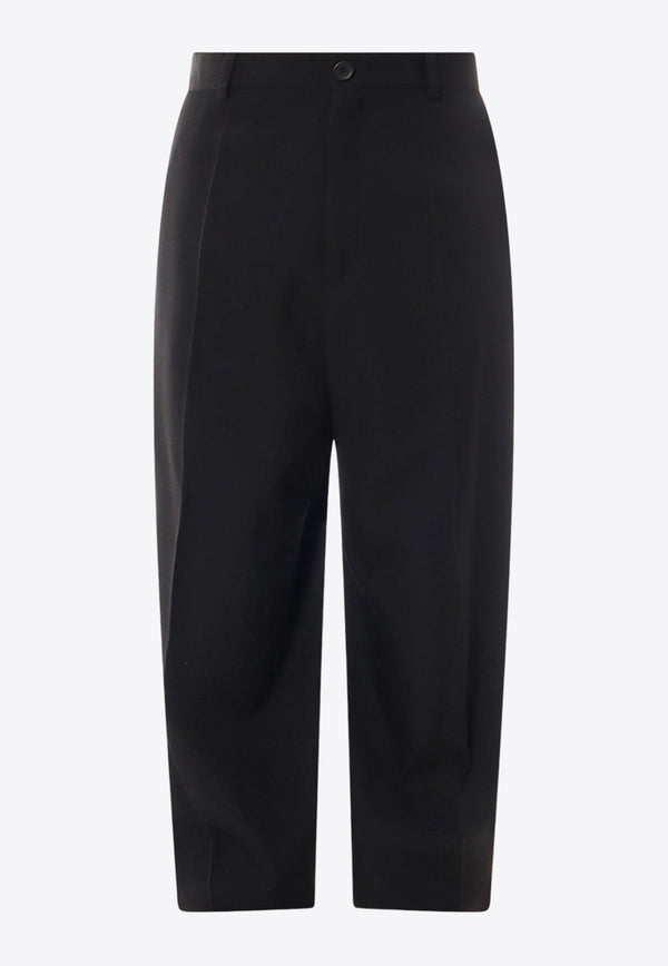 Tailored Pleated Wool Pants