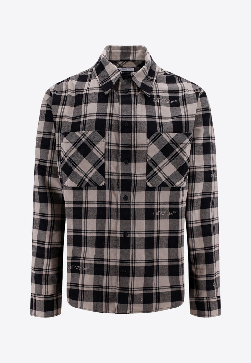 Plaid Check Long-Sleeved Shirt