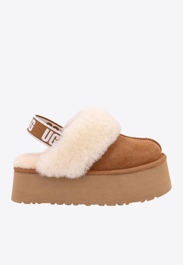 Funkette Suede Flatform Mules