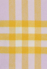 Check Pattern Cashmere Scarf