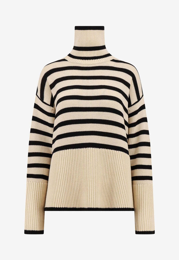 Turtleneck Striped Sweater