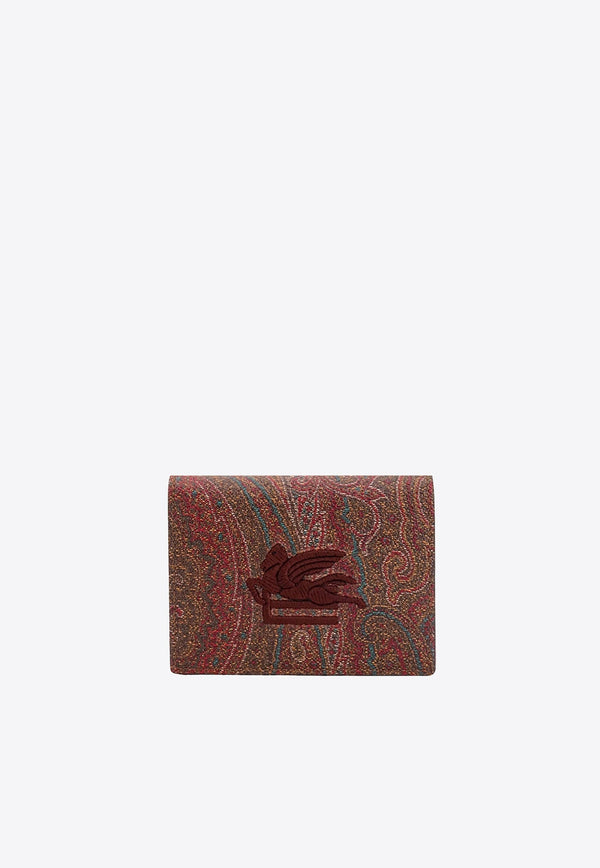 Paisley Jacquard Bi-Fold Wallet