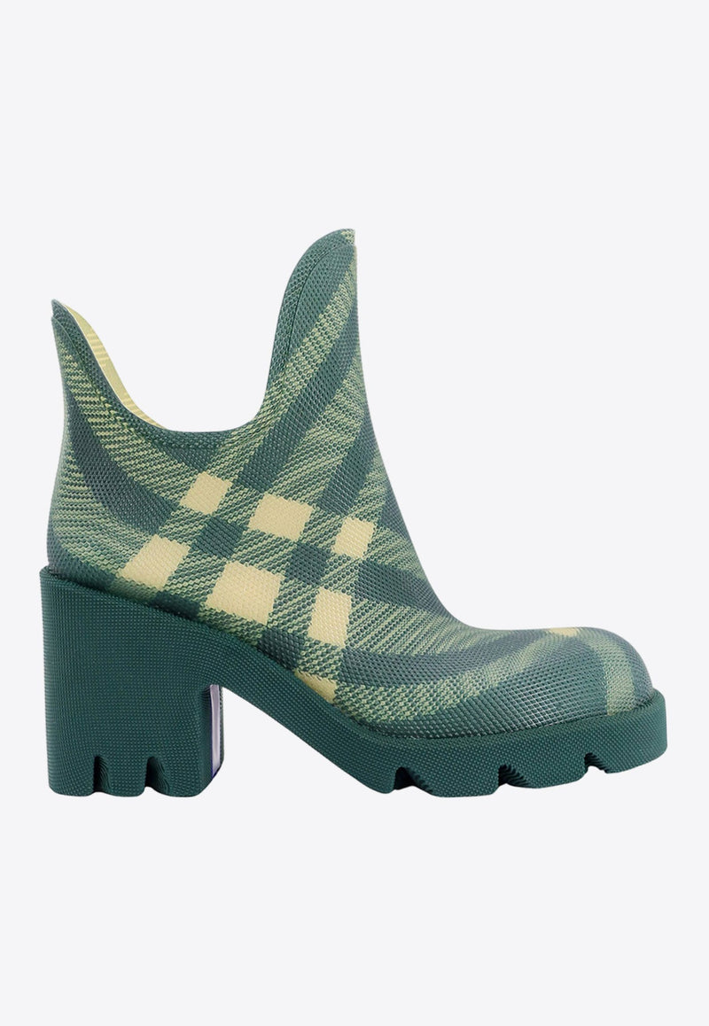 Checked Ankle Lug Boots