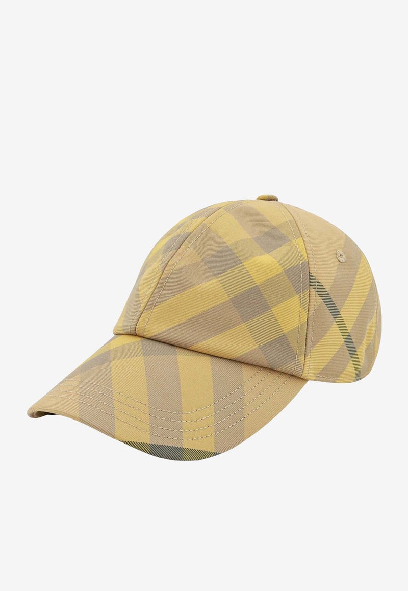 Checked Baseball Cap