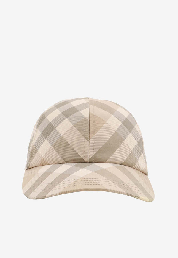 Checked Baseball Cap