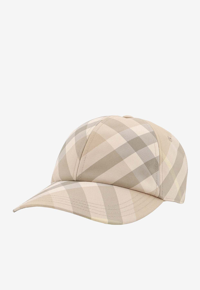 Checked Baseball Cap