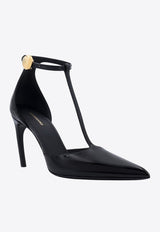 Odette 85 T-strap Patent Leather Pumps