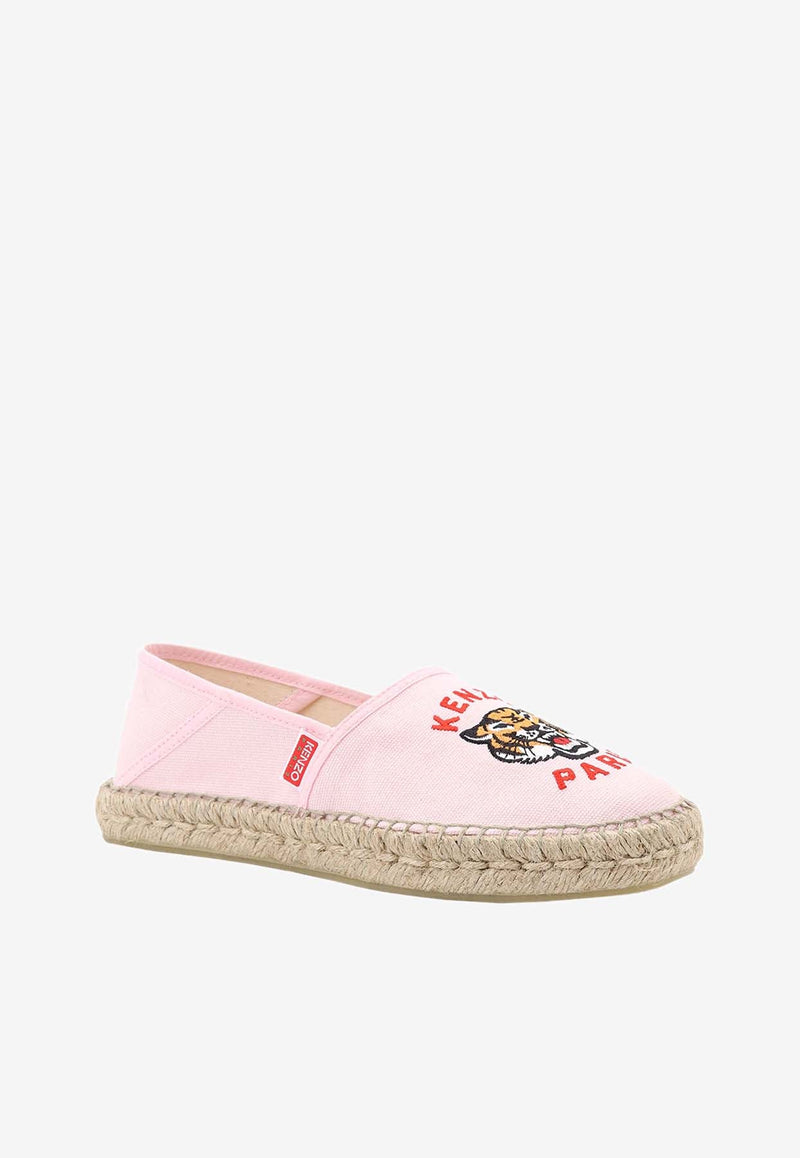 Lucky Tiger Embroidered Espadrilles