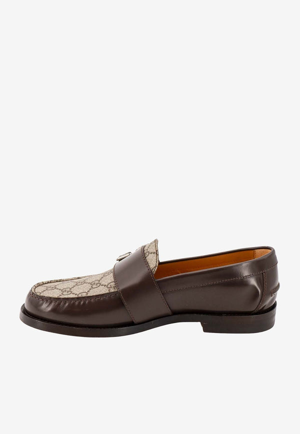 GG Supreme Leather Loafers