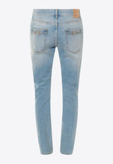 Iconic Horsebits Straight-Leg Jeans