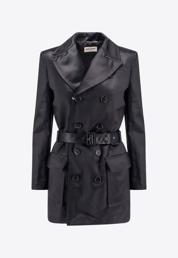 Saharienne Double-Breasted Short Coat