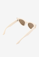 Punk Rivet Cat-Eye Sunglasses