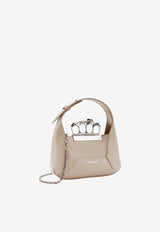 Jeweled Leather Hobo Bag