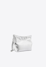 The Small Peak Laminated Leather Shoulder Bag