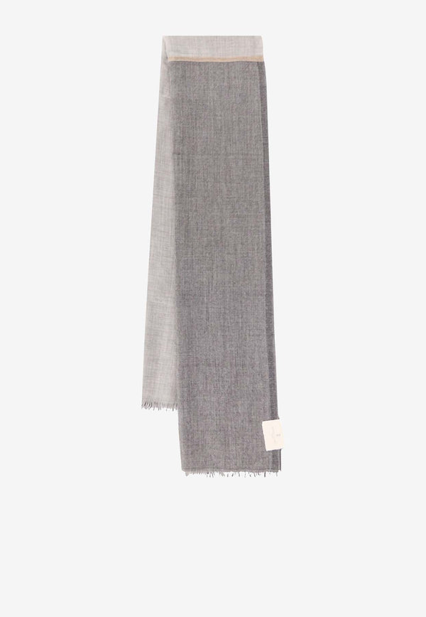 Colorblocked Cashmere Blend Scarf