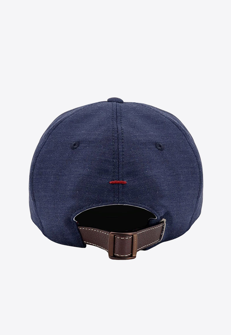 Logo Embroidered Wool Baseball Cap